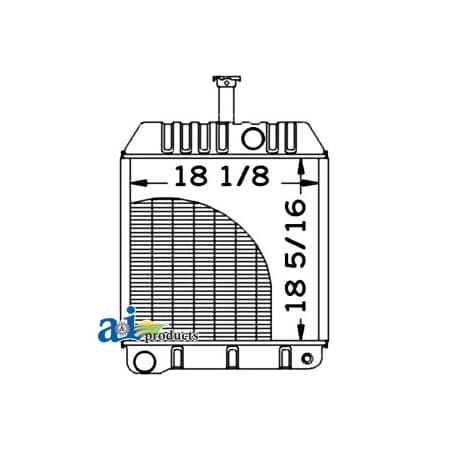 A & I Products Radiator (4 11/16" Filler Neck) 10" x33" x23" A-534229M95
